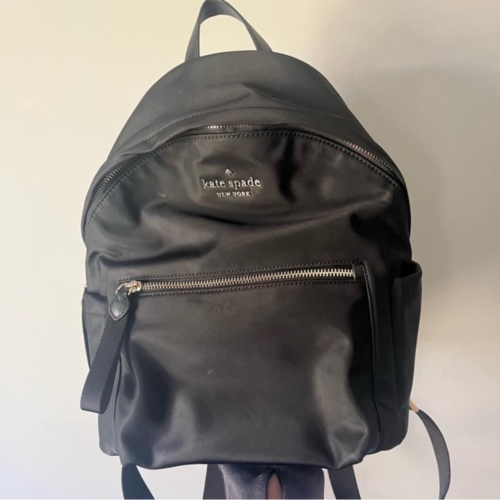 Kate Spade Nylon Backpack – Black | Sleek Everyday Bag